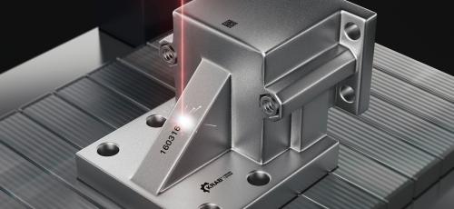 Machine laser de marquage de métal sur ligne de production