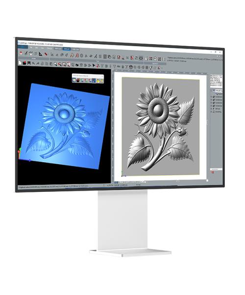 Mockup of type edit v15 in computer screen with mascot