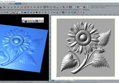 TYPE EDIT V15 CAD CAM software with mascot